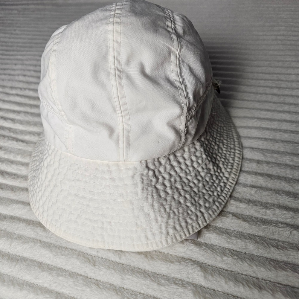 Totes Unisex Vintage Stitched Brim Bucket Hat OS White Minimalist Outdoor